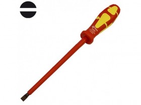 Отвертка диэлектрическая шлицевая WERA Kraftform Classic 8,0 X 175 мм, WE-016405