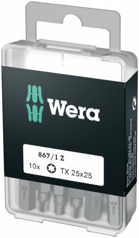 Биты WERA 867/1 Z DIY TORX® 10 шт. TX 25 072409
