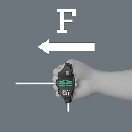 Отвертка шестигранная WERA 454 с поперечной ручкой, 2,5x100 мм, WE-023332