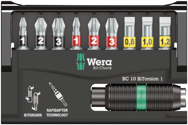 Набор WERA Bit-Check 10 BiTorsion 1 056374
