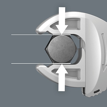6004 Joker Набор ключей гаечных рожковых с самонастройкой, в чехле, 4 предмета Wera, XS 7-10 мм, S 10-13 мм, M 13-16 мм, L 16-19 мм, WE-020110