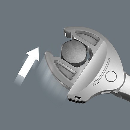 6004 Joker Набор ключей гаечных рожковых с самонастройкой, в чехле, 4 предмета Wera, XS 7-10 мм, S 10-13 мм, M 13-16 мм, L 16-19 мм, WE-020110