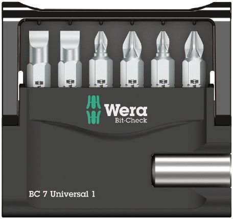 Набор насадок WERA Bit-Check 7 Universal 1 SB 073406