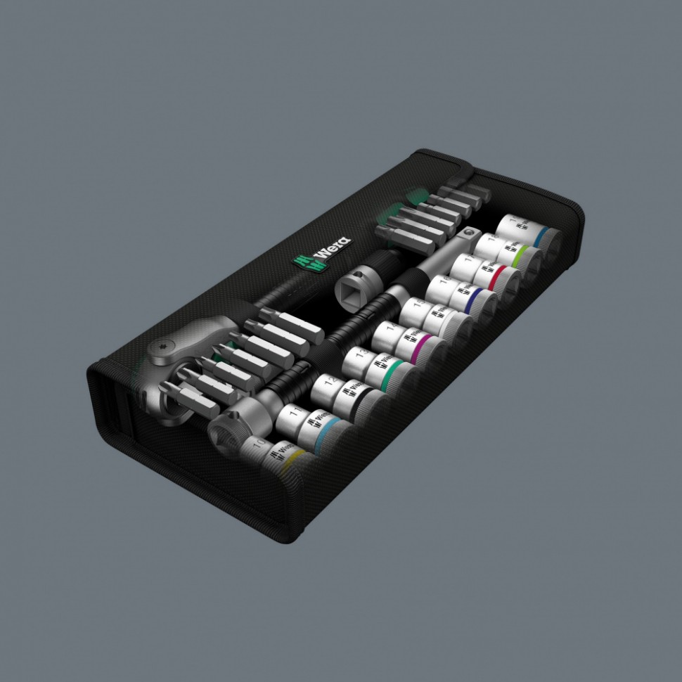 Набор WERA с трещоткой, привод 1/2", метрический 8100 SC 6 Zyklop Speed 004076